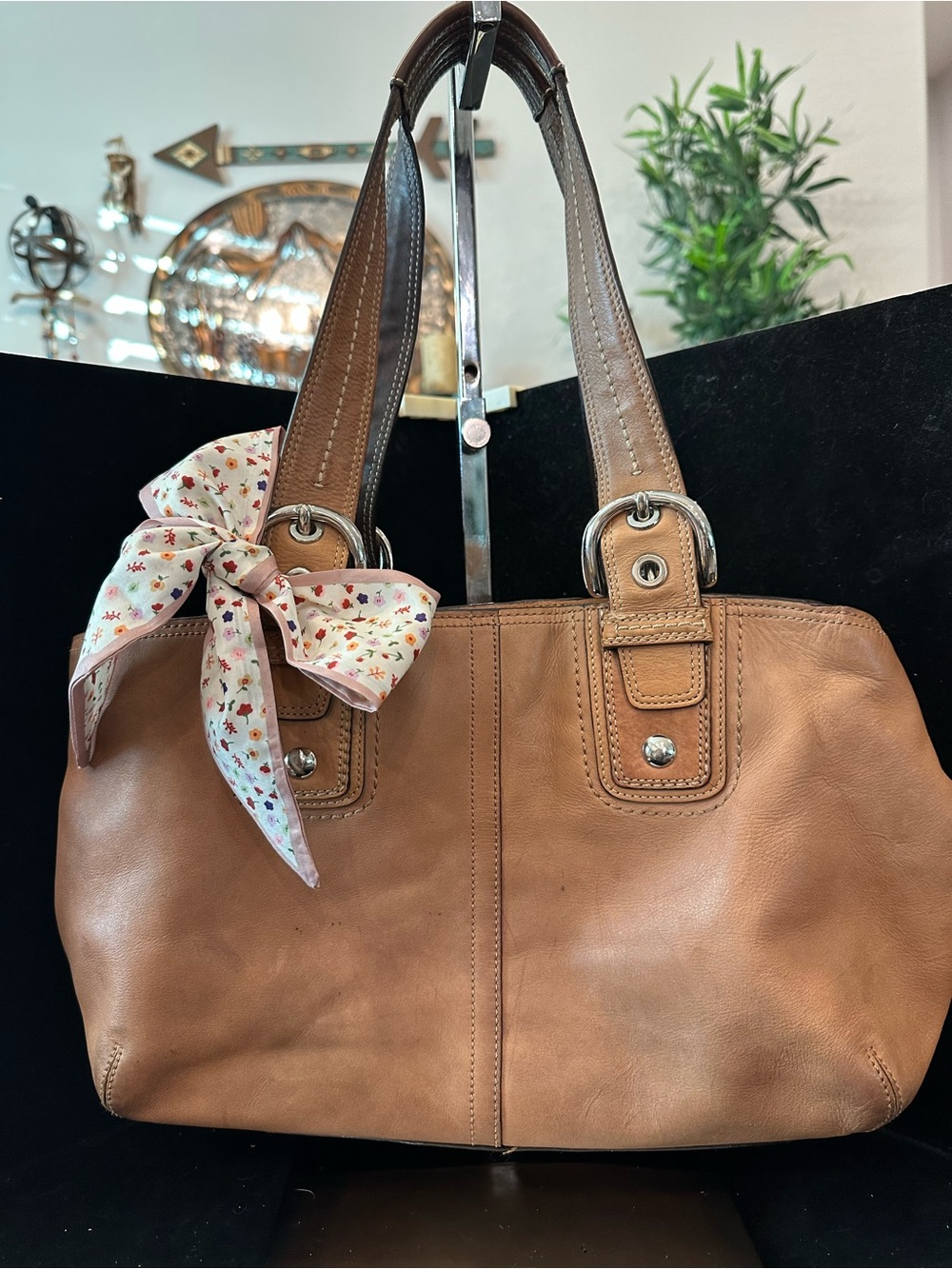 Coach #213 SoHo  Brown Leather Shoulder Bag